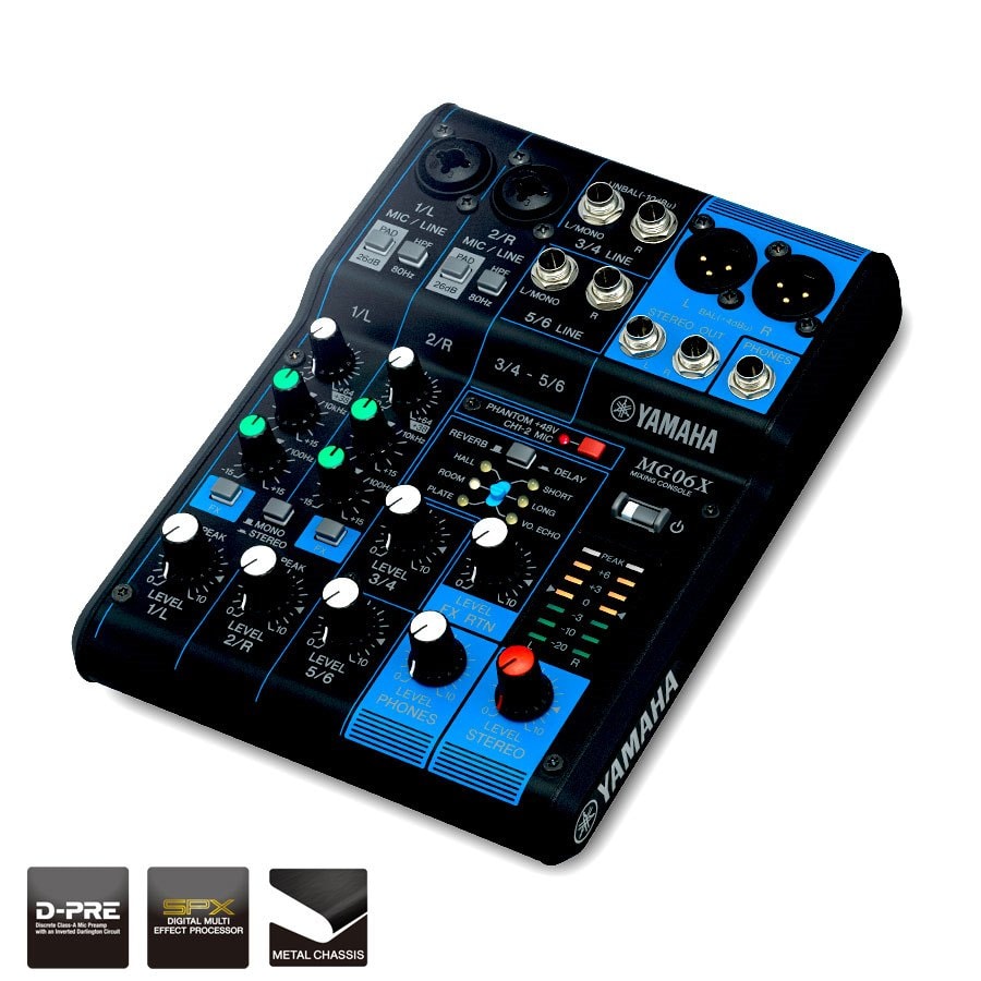 Yamaha MG06X 6 Channel Audio Mixer
