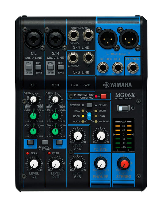 Yamaha MG06X 6 Channel Audio Mixer